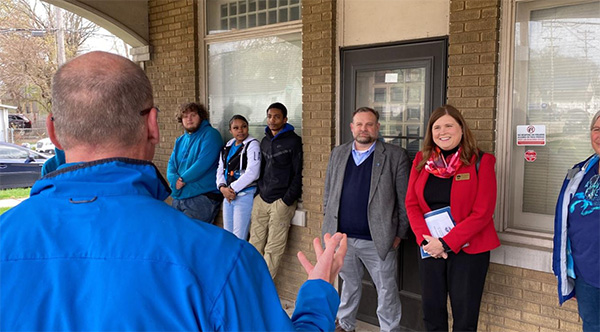 Officials visit Great Lakes CCC Director Chris Litzau to learn about ongoing clean energy workforce development in Racine, WI